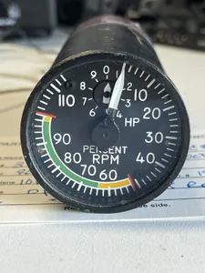 Aviation man cave HP Turbine RPM Indicator GulfstreamGage Bombardier engine RPM